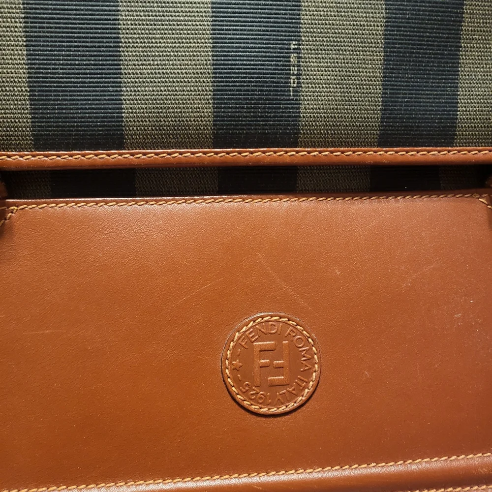 Fendi Brown and Black Striped Women's Bag - Picture 3 of 8